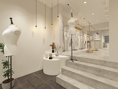 Modern Clothing Store 3d model