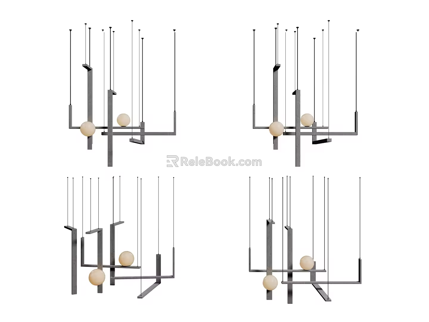 Modern Chandelier Art Chandelier Spherical Chandelier 3d model