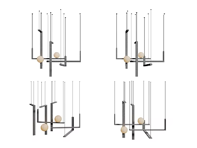 Modern Chandelier Art Chandelier Spherical Chandelier 3d model
