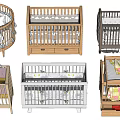 Various Stylish Baby Cribs With Wooden Designs Drawers And Color Options