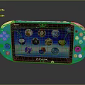 Sony Blue PS Vita Handheld Gaming Console With App Icons On Screen