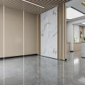 Modern Public Office Area Interior With Open Layout Ergonomic Desks Green Plants And Ceiling Lights