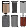 Public Facilities Outdoor Modern Waste Bins With Various Designs And Materials