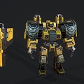 MECHANICAL WARRIOR FUTURE WARRIOR GAME CHARACTER TRANSFORMERS 3d model