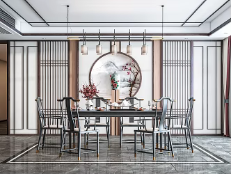 New Chinese Restaurant 3d model