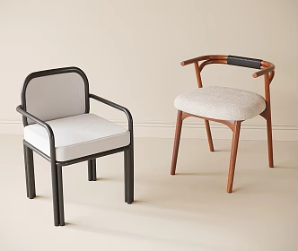 Modern Single Chair Tea Chair Book Chair Dining Chair 3d model