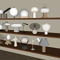 Modern Table Lamp Cream Wind Table Lamp 3d model