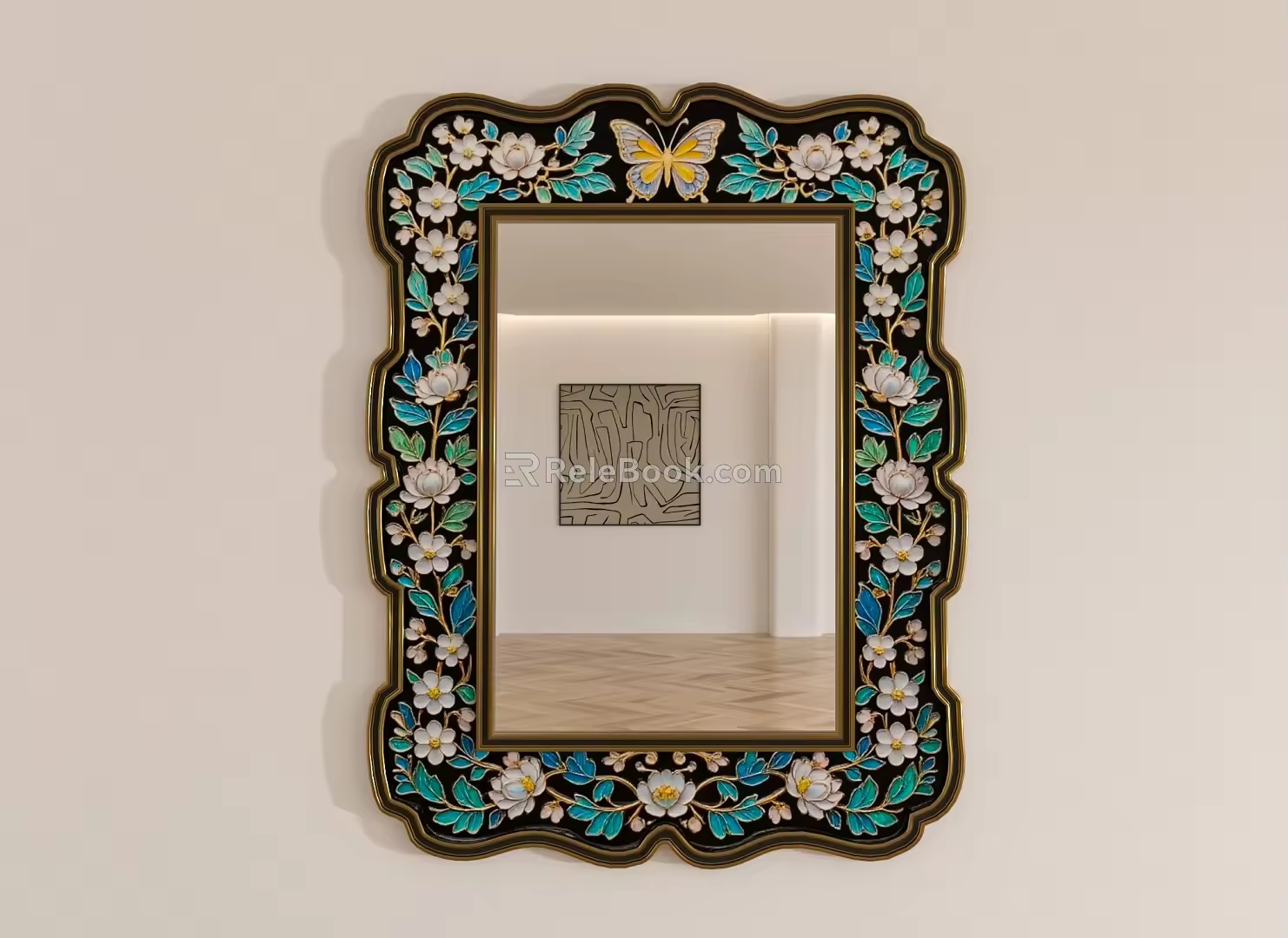 Snail enamel mirror 3d model