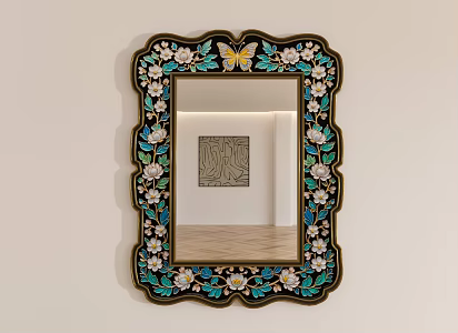 Snail enamel mirror 3d model