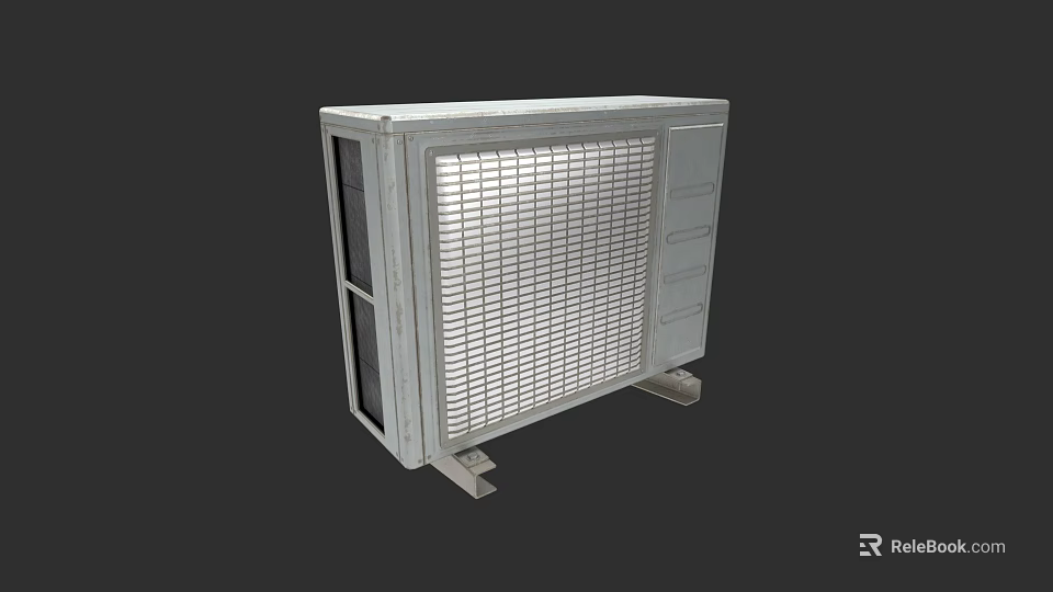 Air Cooler Fan With Metal Body Grille Design And Vertical Stand Structure 3d model 