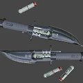Cyberpunk Knife 3d model