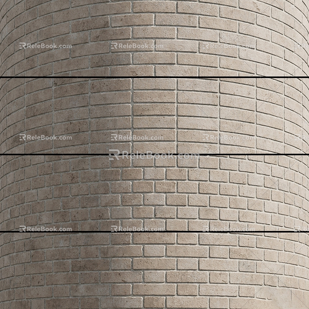 modern brick wall modern brick masonry 3d model