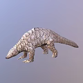 Realistic Pangolin 3D Model With Detailed Scaled Body And Armor Texture 3d model