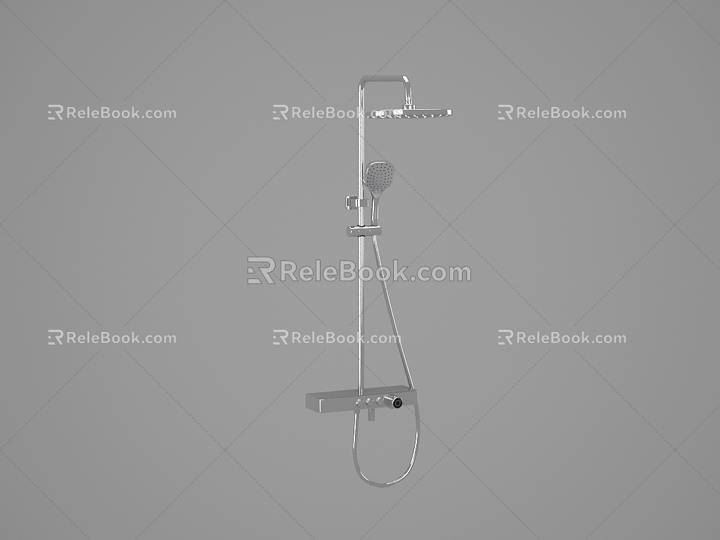 Large Shower Head Shower 3d model