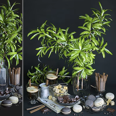 Modern Food 3d model