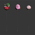 Various Colorful Cartoon Character Balloons With Strings For Party Decoration