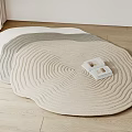carpet round carpet irregular carpet 3d model