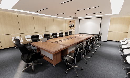 Modern Conference Room 3d model