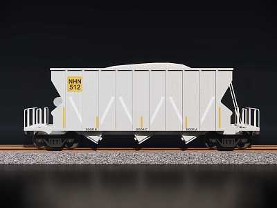 modern train skins bulk cargo hold model