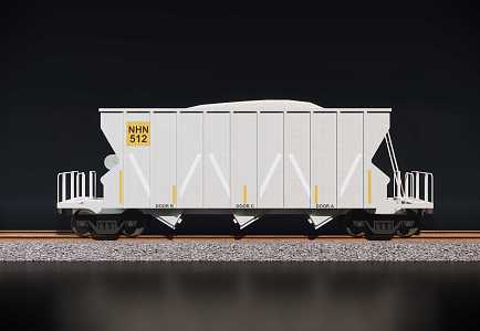 modern train skins bulk cargo hold 3d model