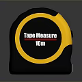 Black And Yellow Tape Measure 10m Length Practical Household Measuring Tool