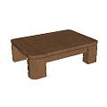 Middle Ancient Style Coffee Table 3d model