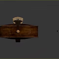 Classical Wooden Violin Instrument With Bow For Musical Performance And Practice