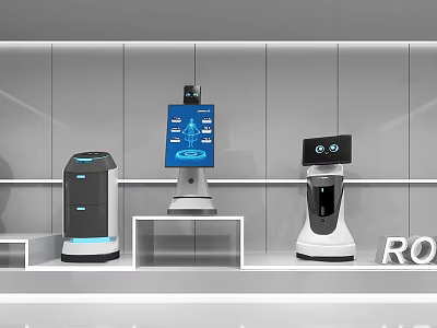 Smart Machines On Display With Modern Design And Interactive Screen Features 3d model