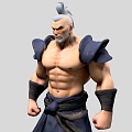 Men Japanese Samurai Samurai Ronin Japanese Ronin Muscle Male Yasso 3d model