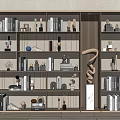 Modern Bookcase Bookshelf 3d model
