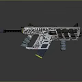 High Performance Modern Tactical Assault Rifle With Modular Grip Magazine And Stock Design