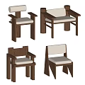 Wooden Frame Leisure Chair Featuring Upholstered Seat Armrest And Various Styles