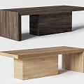 Solid Wood Bench Middle Long Bench Silent Bench 3d model