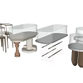 Modern Glass Display Cabinets With Gold Metal Frames And Curved Designs