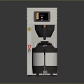 Commercial Electric Coffee Machine With Stainless Steel Body And Digital Display Panel