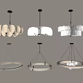 Modern Chandelier Designs With White Shades And Gold Metal Frames Various Unique Styles