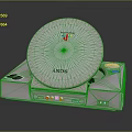 ANOS Retro Gaming Console With Circular Top Cover Colorful Logo And AV Ports