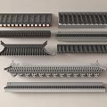 Chinese Traditional Roof Models With Various Architectural Styles And Detailed Tile Designs