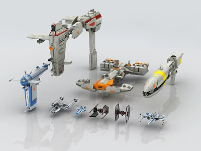 Modern Warships Star Wars Battleship 3d model Modern Warships Star Wars Battleship 3d model