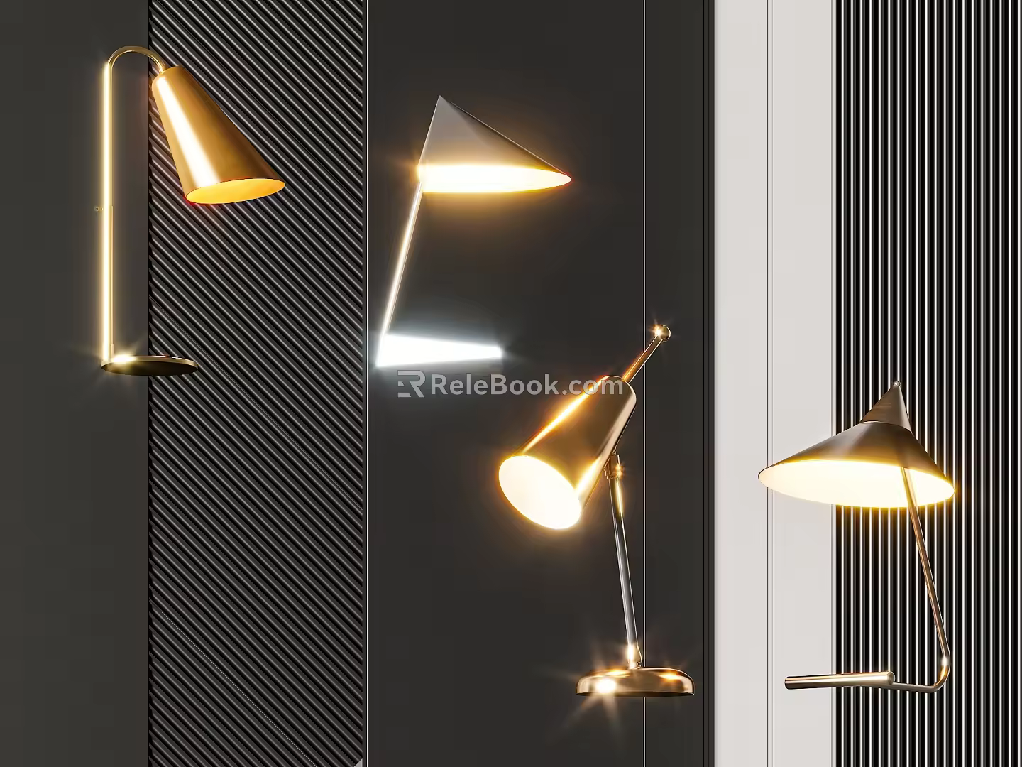 Modern table lamp 3d model