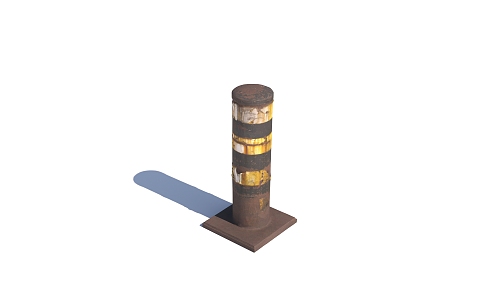 Modern Pillar Metal Pillar 3d model