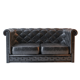 Jane Europe Double Sofa Leather Sofa 3d model