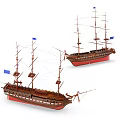 Modern Sailing 3d model