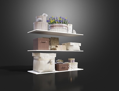 Modern Storage Basket Storage Basket Storage Box Ornaments 3d model