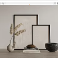 Modern Ornaments Combination Hay Vase Ornaments Combination 3d model