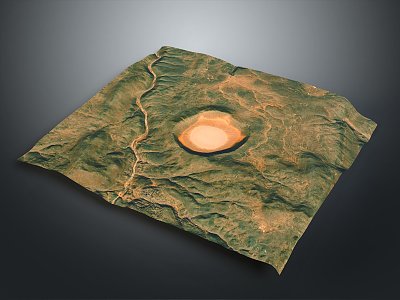 Geography, topography, mountain shape, ridge, ridge, valley, mountain range, canyon, geomorphology, mountain peak, mountain body 3d model