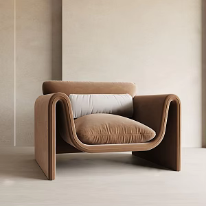 Modern single sofa 3d model