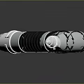 Practical Double Ended Silver Metal Household Tool with Black Grip and Ergonomic Design