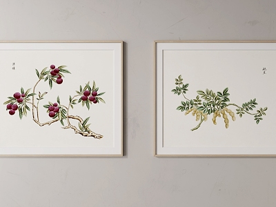 Modern Plant Painting Plant Decorative Painting model