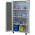 Decorative Medicine Cabinet Storage Set With Multi Layer Shelves And Plastic Bottles Containers